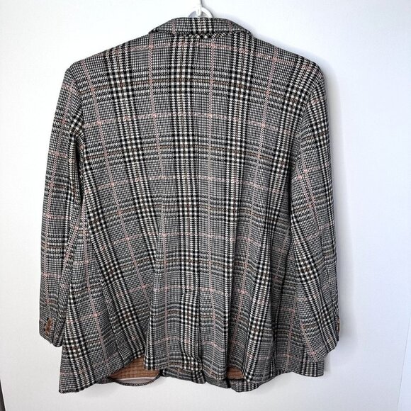Old Navy Womens Boyfriend Fit Houndstooth Unstructured Blazer Size 3X - Picture 3 of 11